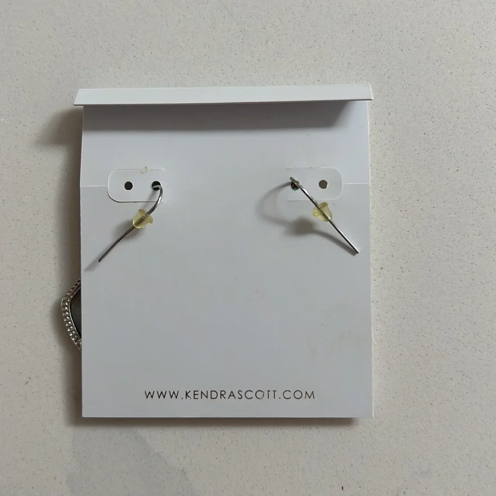 Kendra Scott Silver & Gray Alex Earrings